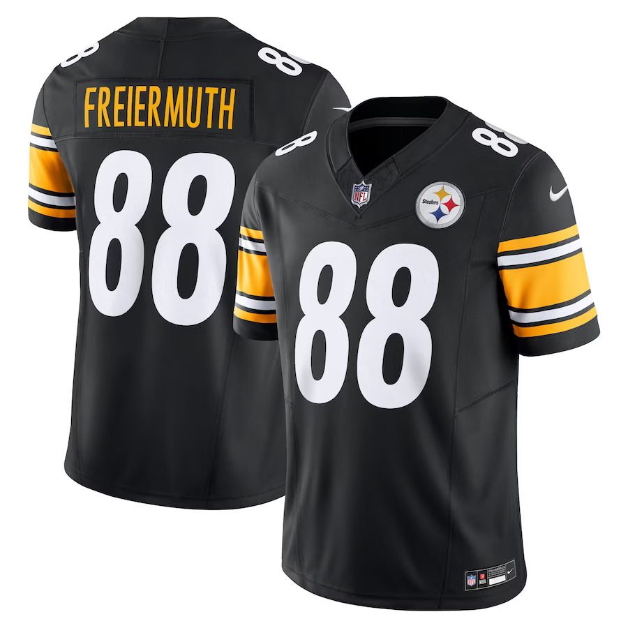 Men Pittsburgh Steelers 88 Pat Freiermuth Nike Black Vapor F.U.S.E. Limited NFL Jersey